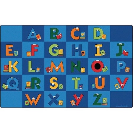 Carpets For Kids Library Rug, Reading Letters, 8ft 4inx13ft 4in CPT6234